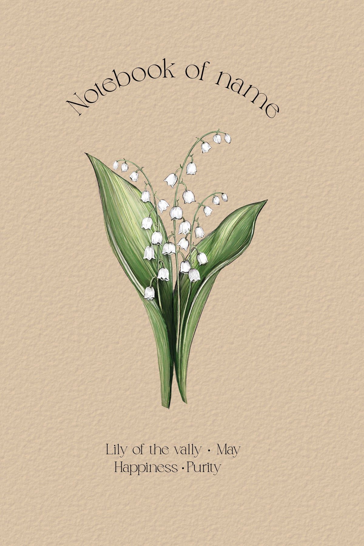 Personalized Notebook with Birth Flower